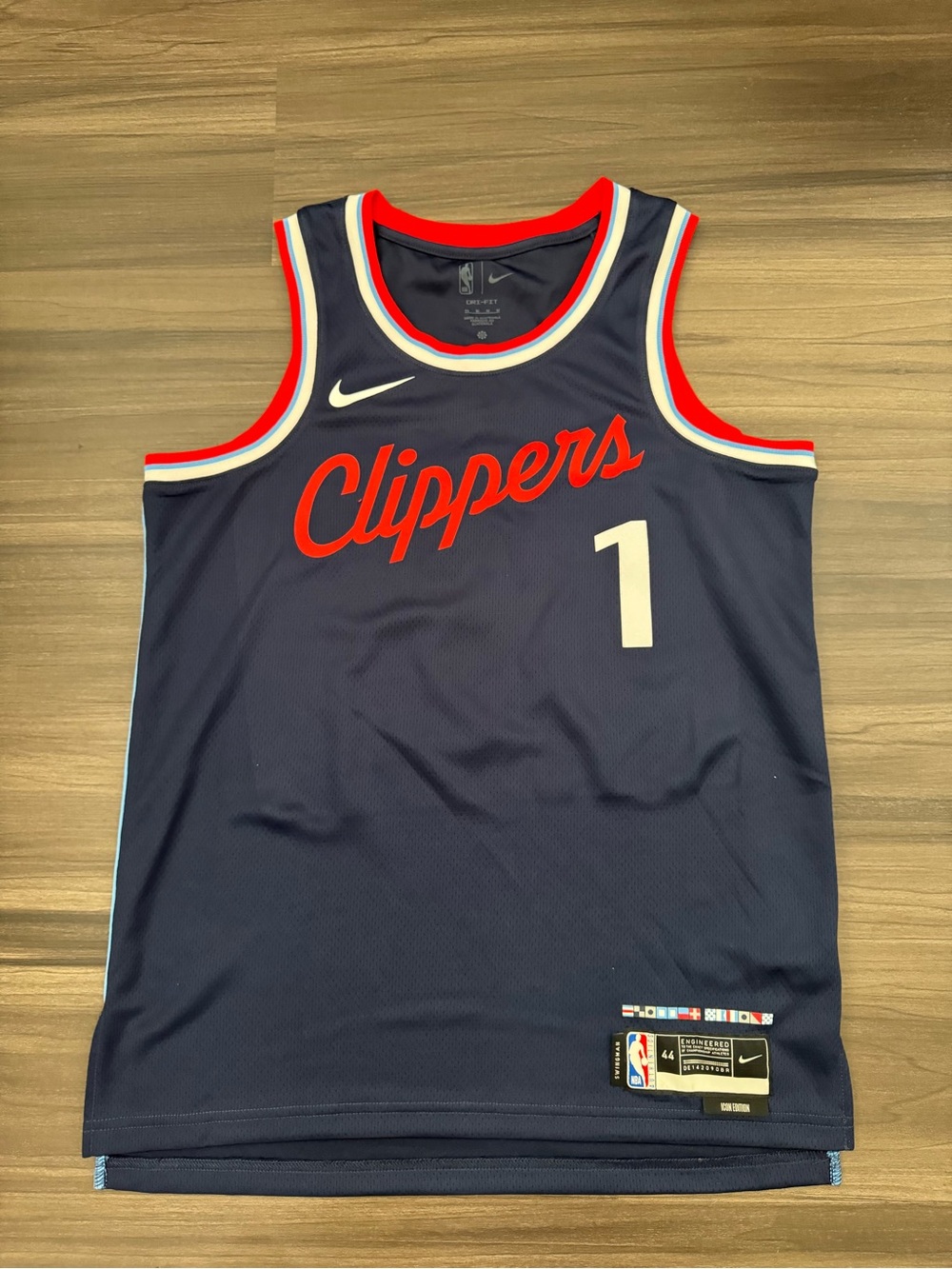 Nike Los Angeles Clippers James Harden #1 NBA City Edition Jersey Men 44 Medium